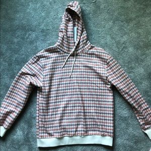 Topman Plaid Hoodie